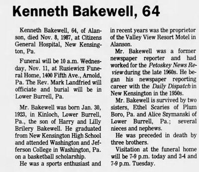 Valley View Motel (Country House) - Nov 9 1987 Former Owner Passes Away (newer photo)